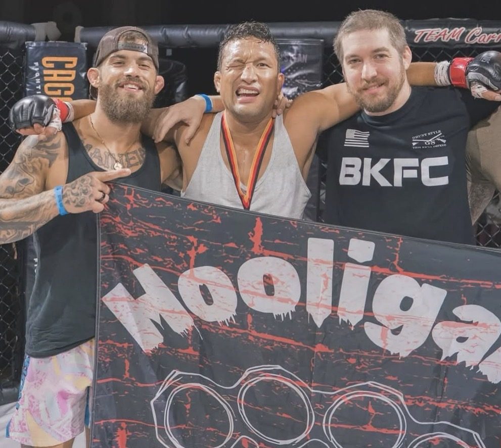 Fight team with Hooligan banner
