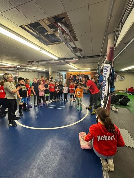 Girls wrestling match